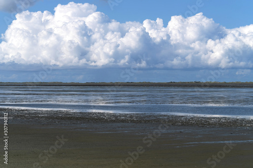 Küste der Nordsee im Nationalpark Wattenmeer - Stockfoto