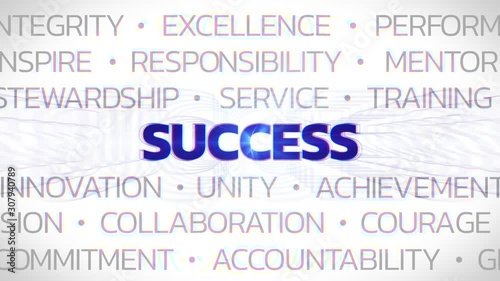 Success - Animated Title - Concept Buzzwords