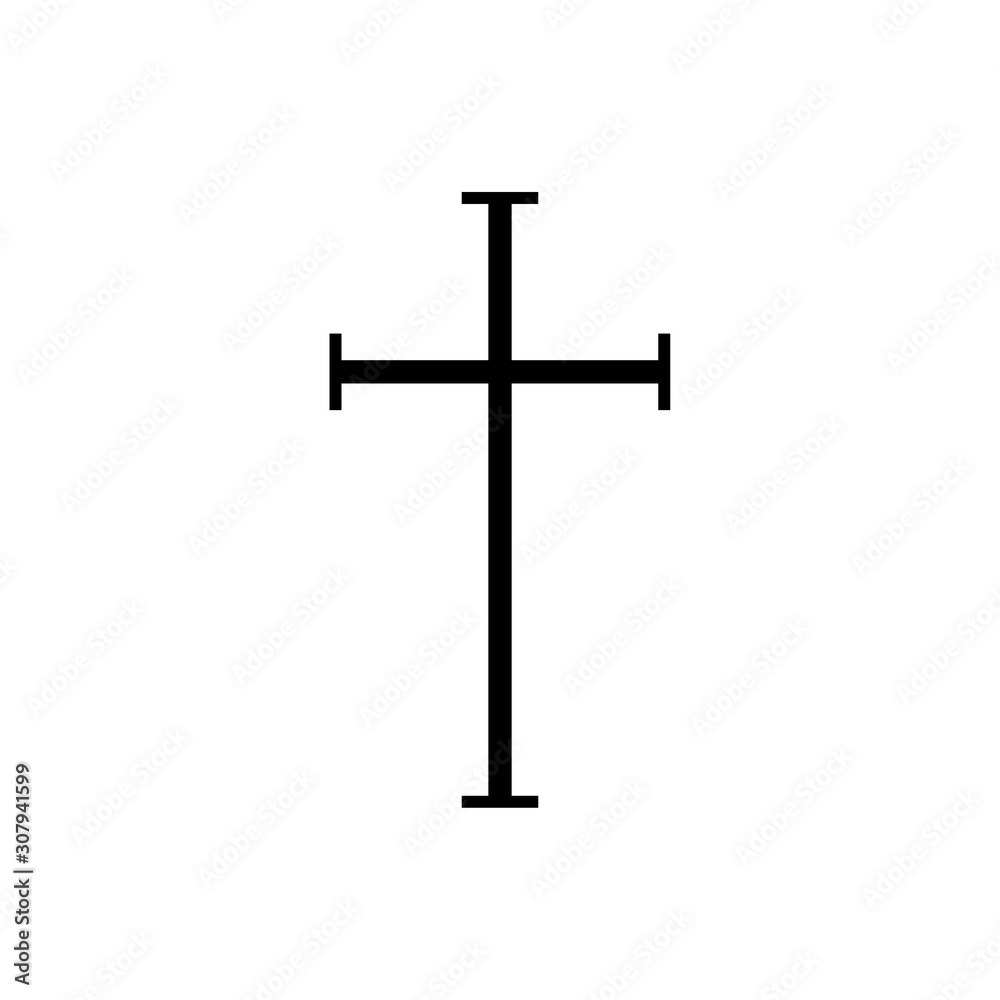 vector cross icon, christ cross, crucifix vector cross icon, christ cross, crucifix
