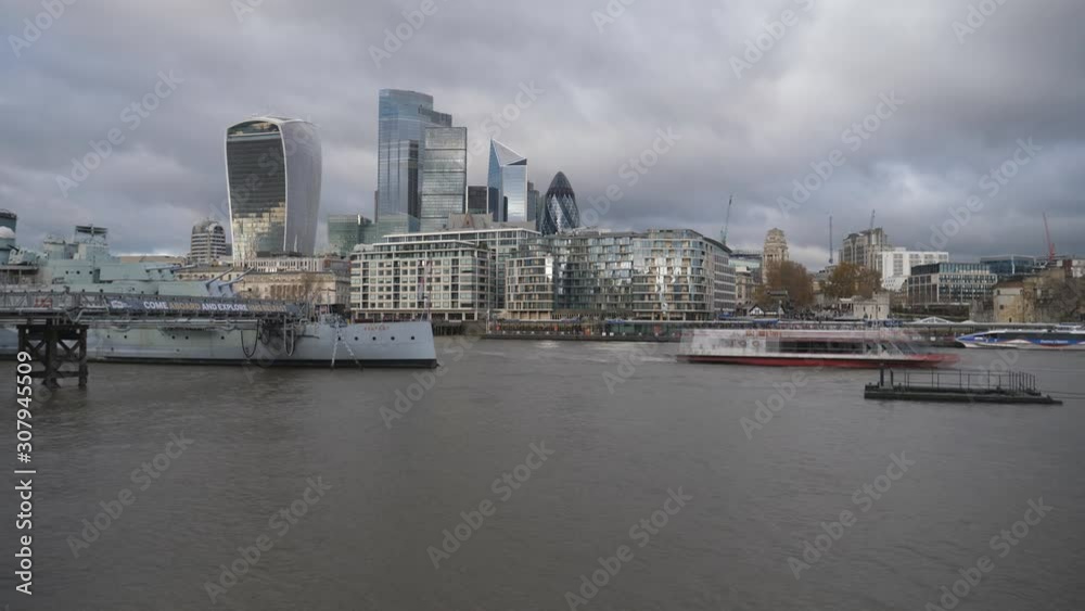 Time lapse. Dark clouds moving over London city. Time lapse. Dark clouds moving over London city.