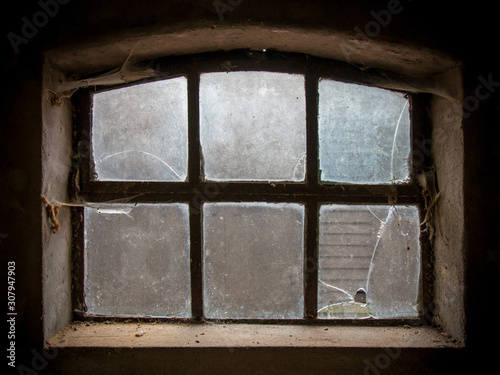 Window in an old barn 
