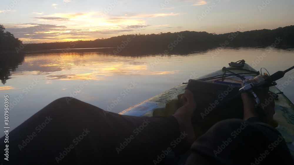 Obraz premium sunset in mountains