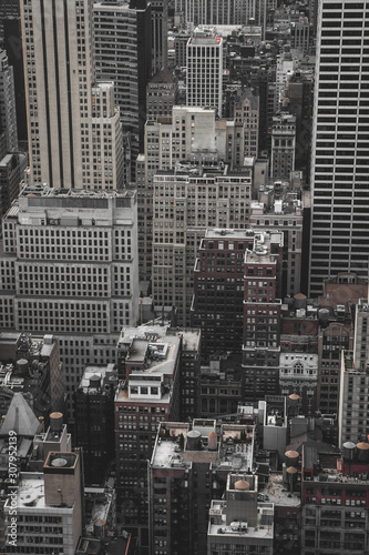 New York, December, 2017, Neverending sea of buildings in new york
