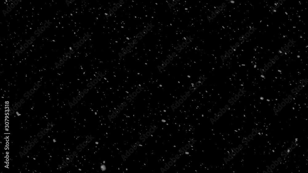 Loop-able Falling Snow On Black Background Overlay Loop-able Falling Snow On Black Background Overlay
