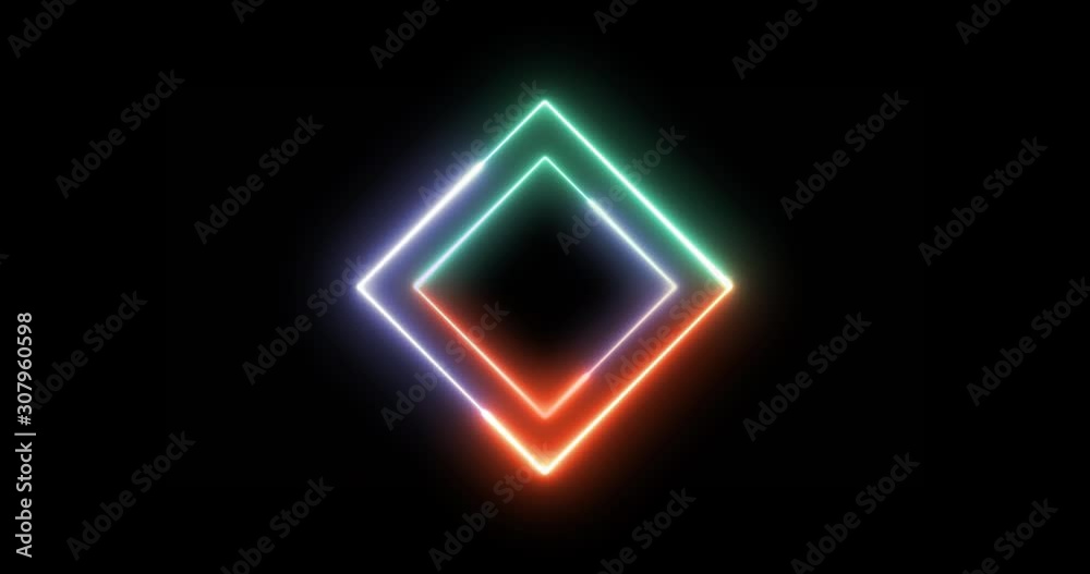 Three popular colors bright neon abstract rhombus seamless background. Three popular colors bright neon abstract rhombus seamless background.