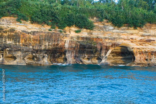 Cliff, Pictured Rocks National Lakeshore, Michigan photo