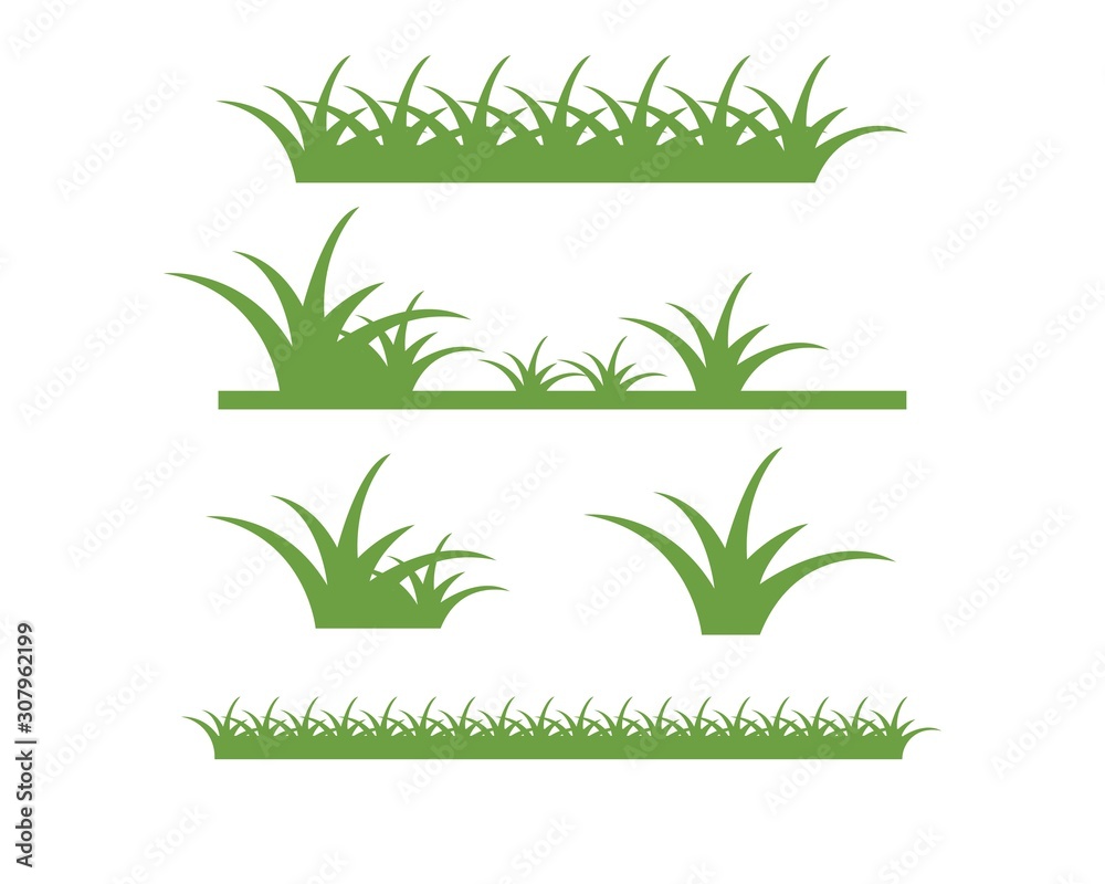 Fototapeta premium grass vector illustration template