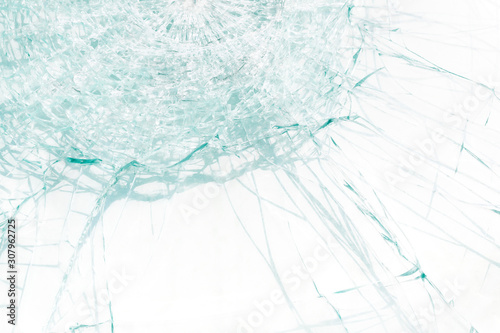 Broken glass with cracks. Perfect for background and design.