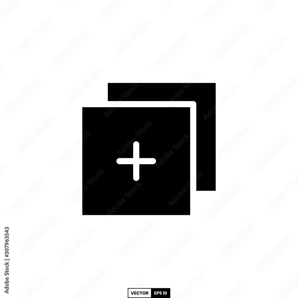 Add button icon, design inspiration vector template for interface and any purpose Add button icon, design inspiration vector template for interface and any purpose