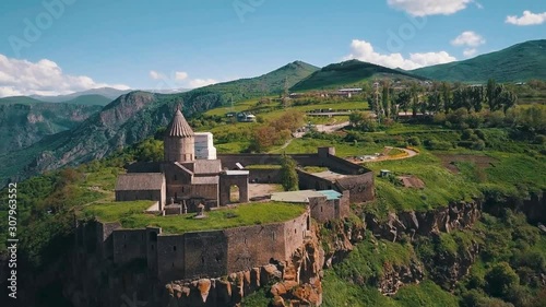 Wallpaper Mural Aerial of a beautiful Tatev Monastery church in the Caucasus mountains of Armenia. Torontodigital.ca