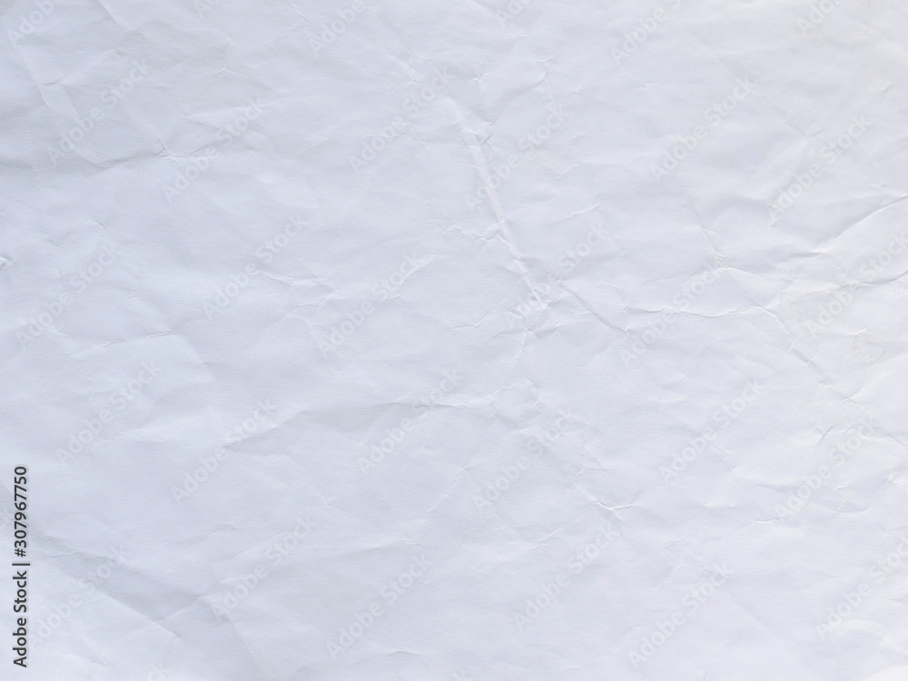 Fototapeta premium white crumpled paper texture background.