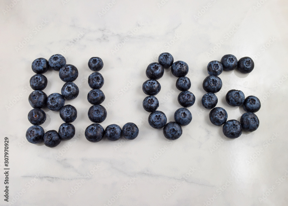 Blog Spelled Out in Fresh Blueberries Blog Spelled Out in Fresh Blueberries