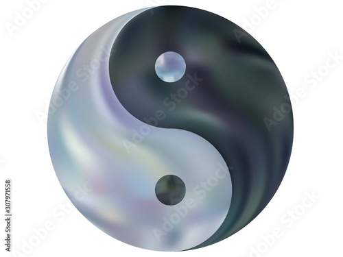 Abstract background in the form of yin yang.