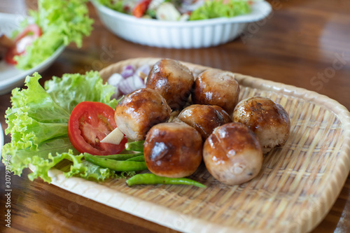 Thai sausage, Isan sausage, popular Northeastern food in Thailand.