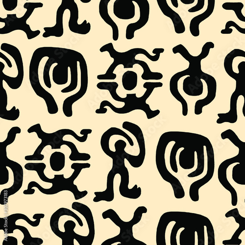 Tribal pattern with Human Figures