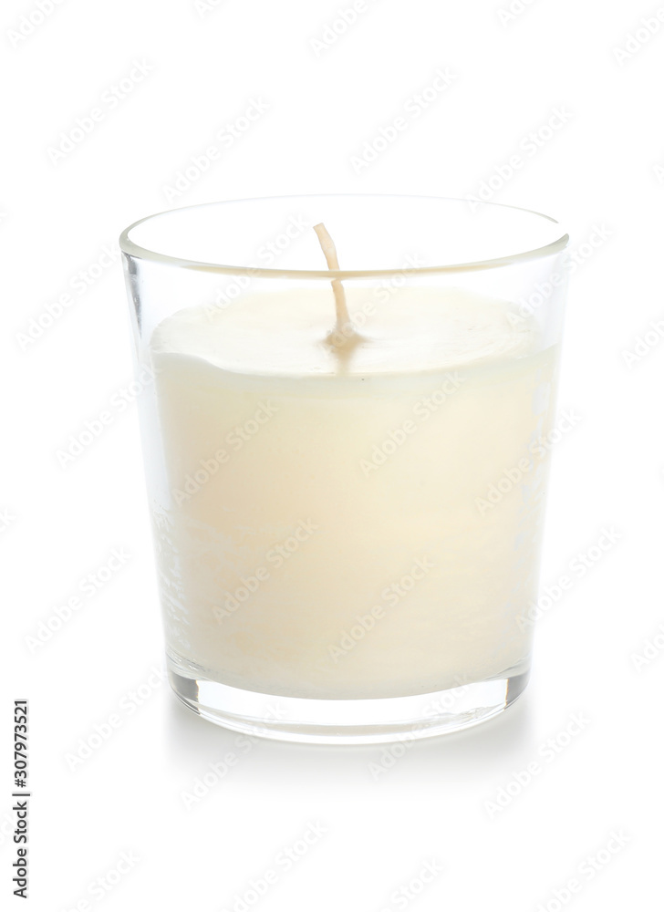 Beautiful candle isolated on white Beautiful candle isolated on white