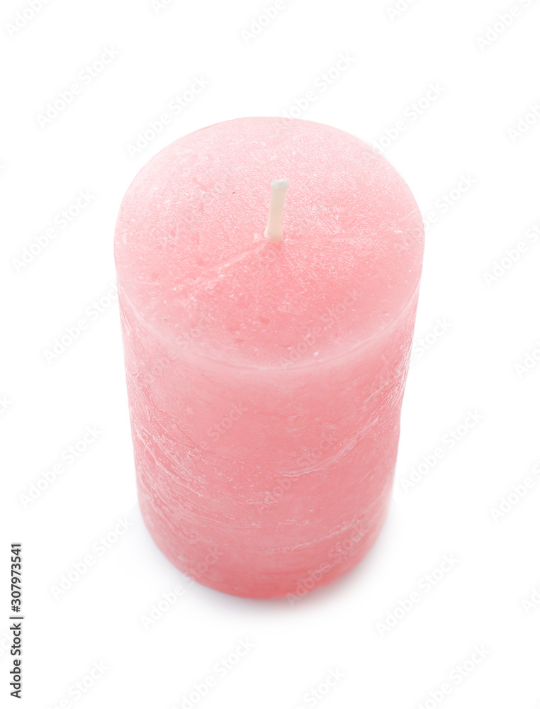 Beautiful candle isolated on white Beautiful candle isolated on white