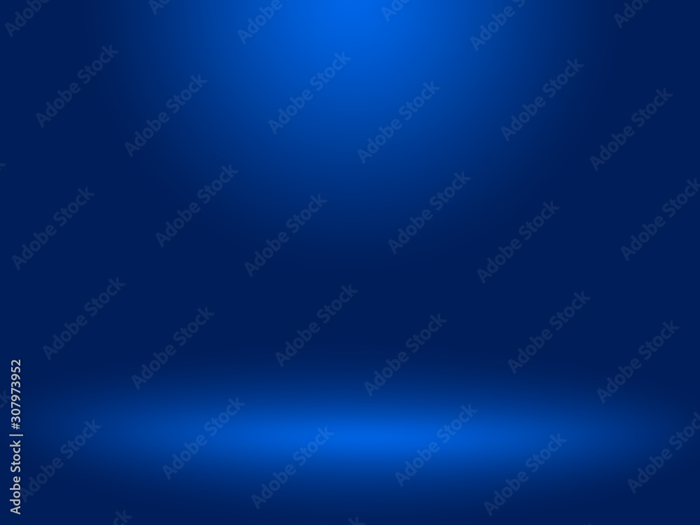 Abstract blue background for web design templates, valentine, christmas, product studio room and business report with smooth gradient color.