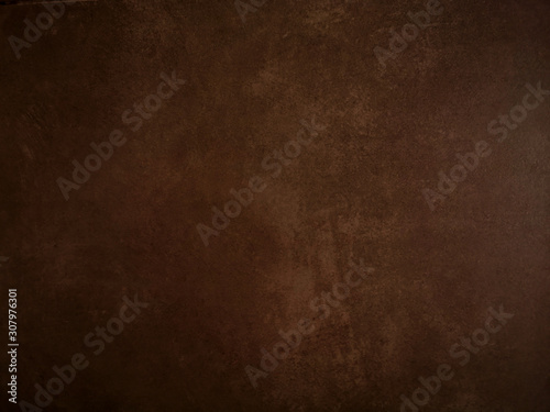 old Brown background gradient color paint on cement wall space for copy write rough texture material