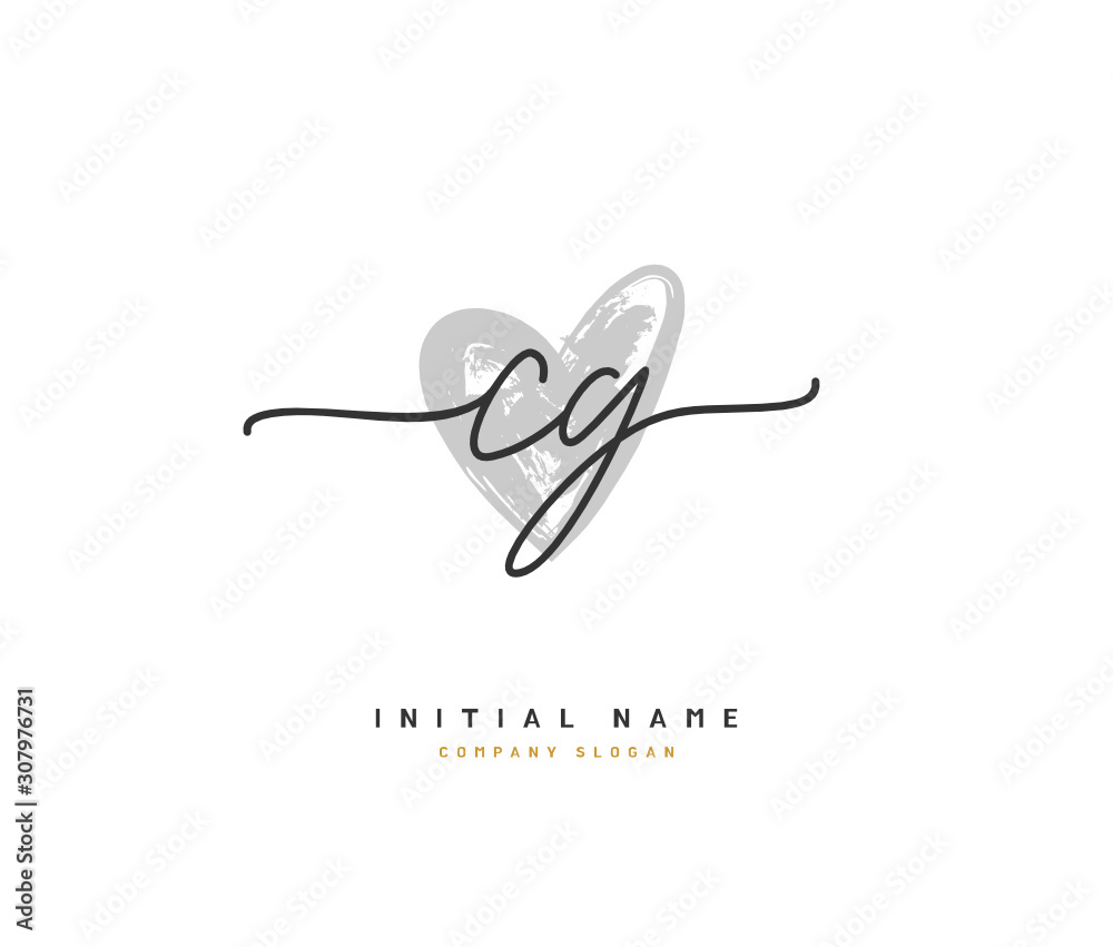 C G CG Beauty vector initial logo, handwriting logo of initial signature, wedding, fashion, jewerly, boutique, floral and botanical with creative template for any company or business. C G CG Beauty vector initial logo, handwriting logo of initial signature, wedding, fashion, jewerly, boutique, floral and botanical with creative template for any company or business.