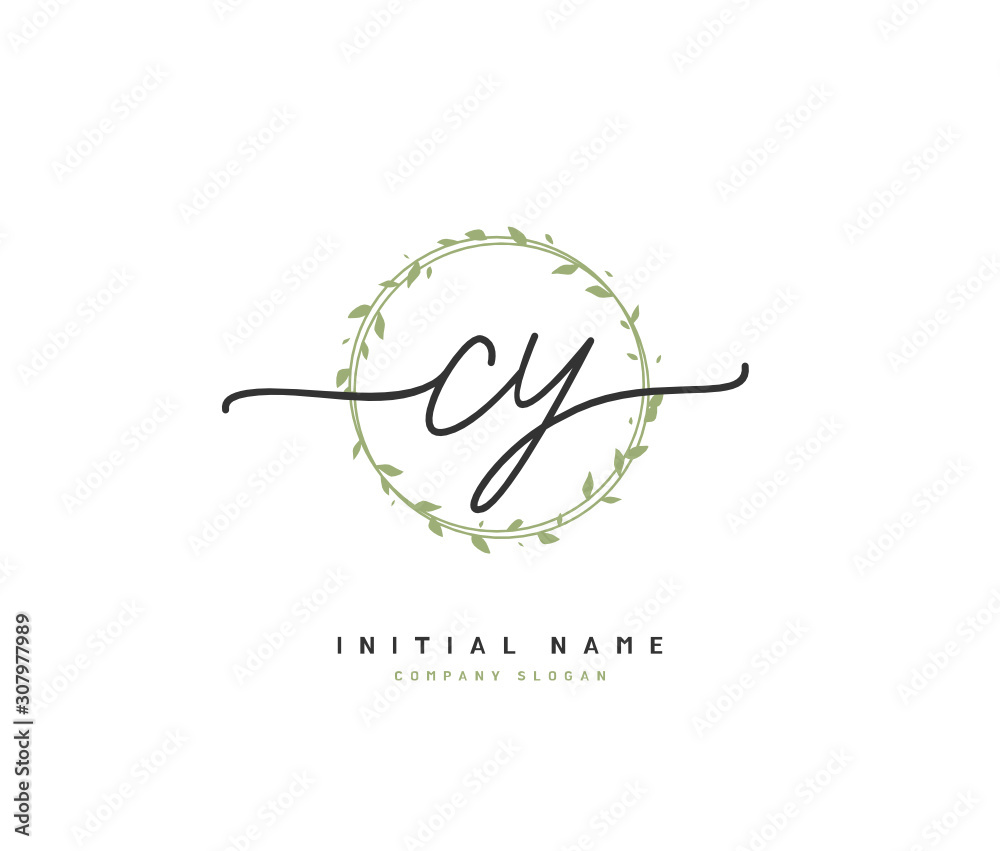 C Y CY Beauty vector initial logo, handwriting logo of initial signature, wedding, fashion, jewerly, boutique, floral and botanical with creative template for any company or business. C Y CY Beauty vector initial logo, handwriting logo of initial signature, wedding, fashion, jewerly, boutique, floral and botanical with creative template for any company or business.