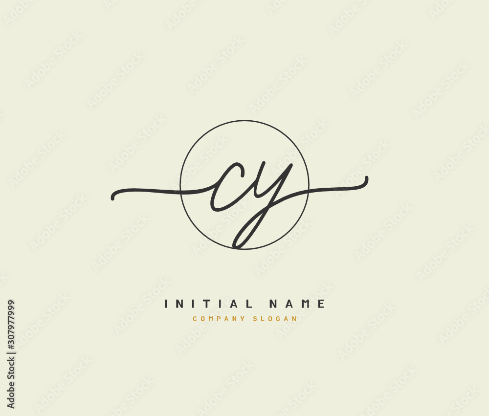 C Y CY Beauty vector initial logo, handwriting logo of initial signature, wedding, fashion, jewerly, boutique, floral and botanical with creative template for any company or business. C Y CY Beauty vector initial logo, handwriting logo of initial signature, wedding, fashion, jewerly, boutique, floral and botanical with creative template for any company or business.
