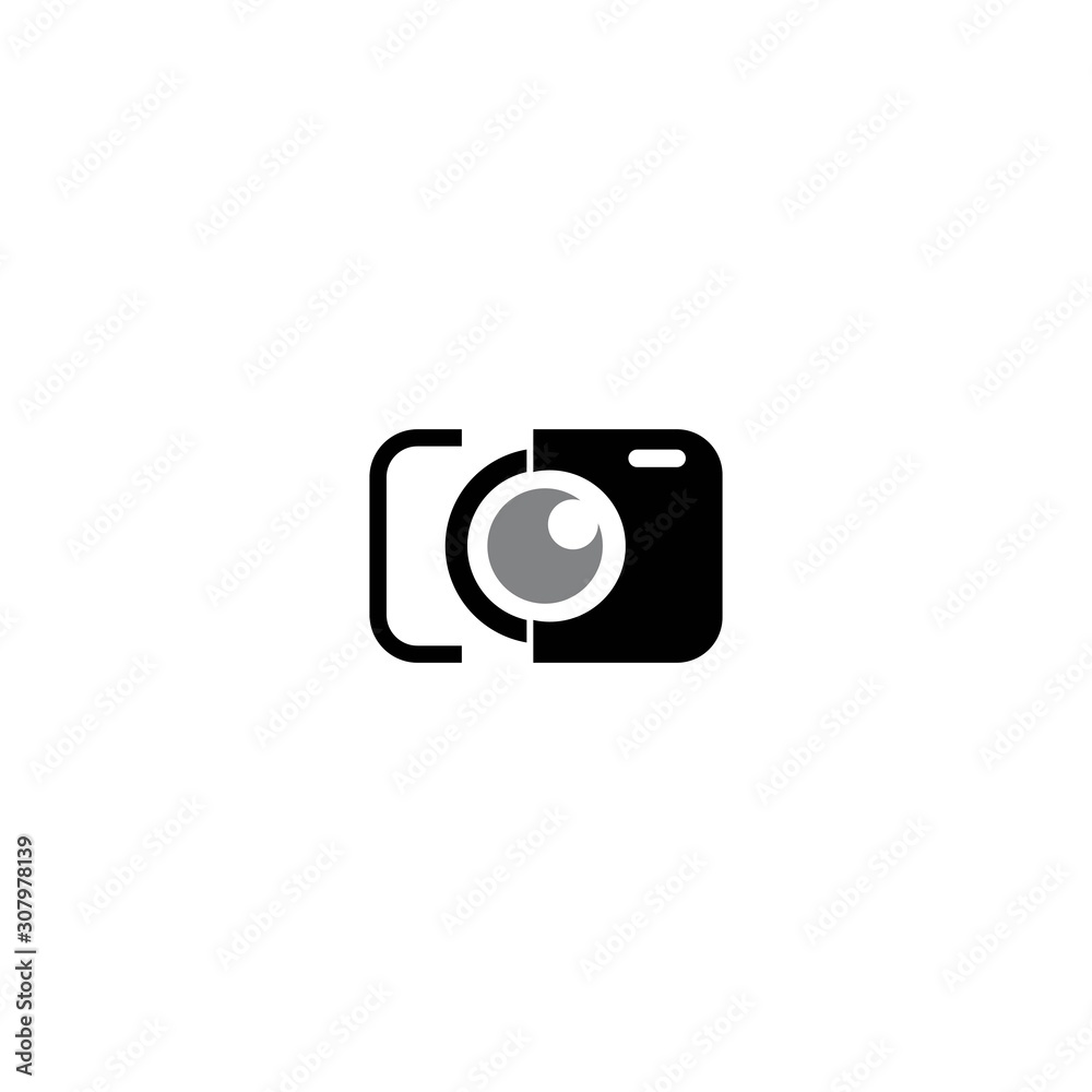 Camera icon vector logo design Camera icon vector logo design