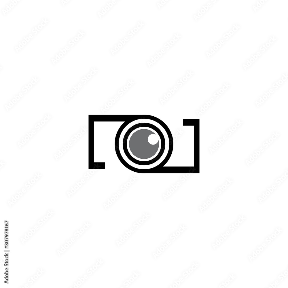 Camera icon vector logo design Camera icon vector logo design