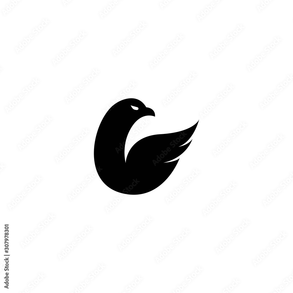 Fototapeta premium Eagle logo template vector icon design