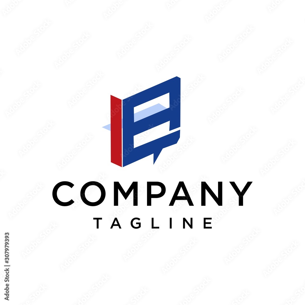 Logo design vector chat book. Book design template Logo design vector chat book. Book design template