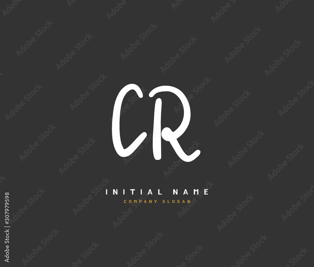 C R CR Beauty vector initial logo, handwriting logo of initial signature, wedding, fashion, jewerly, boutique, floral and botanical with creative template for any company or business. C R CR Beauty vector initial logo, handwriting logo of initial signature, wedding, fashion, jewerly, boutique, floral and botanical with creative template for any company or business.