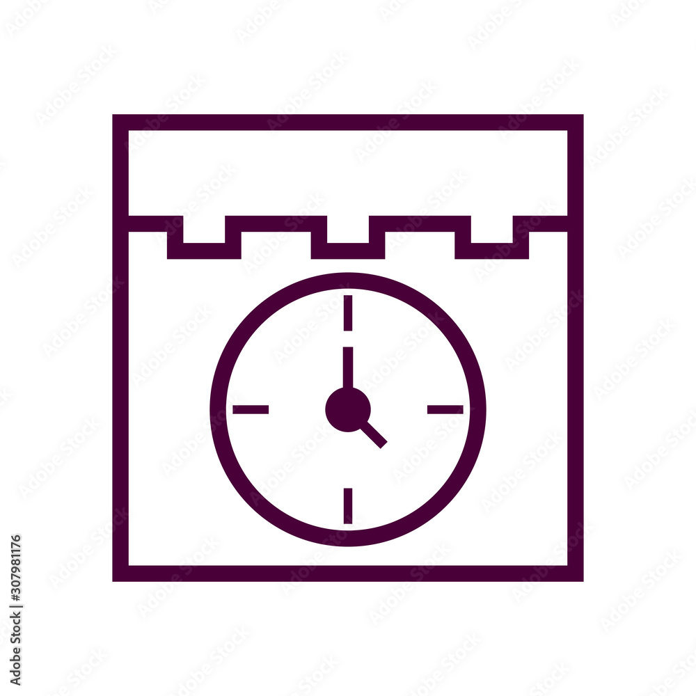 schedule icon isolated on white background from startup collection schedule icon isolated on white background from startup collection