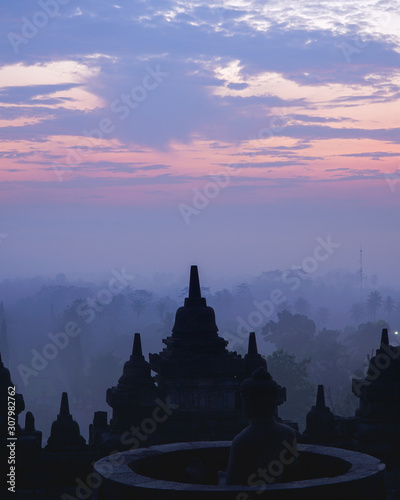 sunset in bagan at Borobudur like myanmar