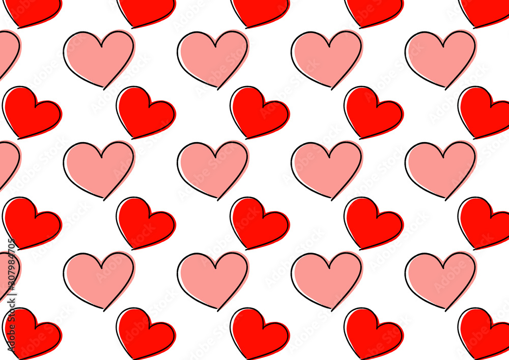 バレンタイン Valentine パターン 柄 バレンタイン Valentine パターン 柄