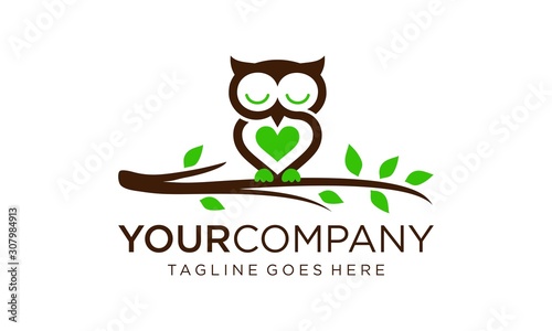 Creative owl for logo design concept	