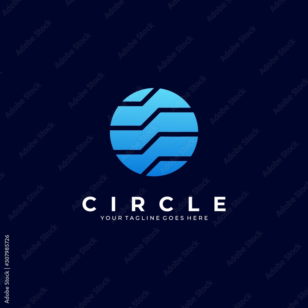 Fototapeta premium Circle growing Illustration Vector Template