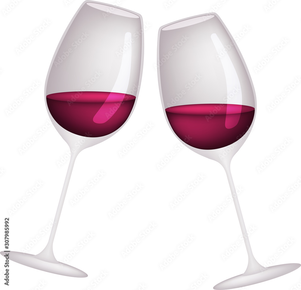 乾杯 ワイングラス ベクター イラスト 赤ワイン ボルドー ドリンク お酒 アルコール Stock Vector Adobe Stock