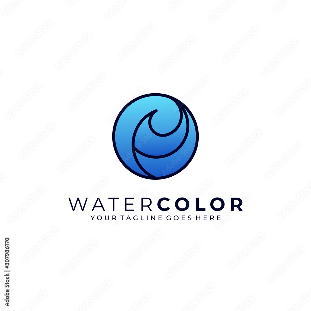 Water Abstract Illustration Vector Template Water Abstract Illustration Vector Template