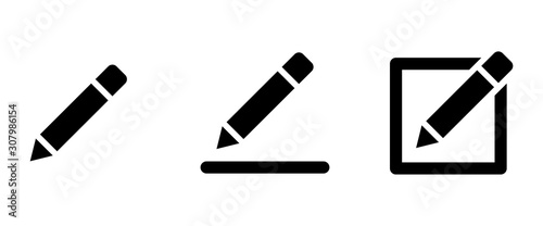 Leinwand Poster pen icon . web icons or signs . web and mobile icons.