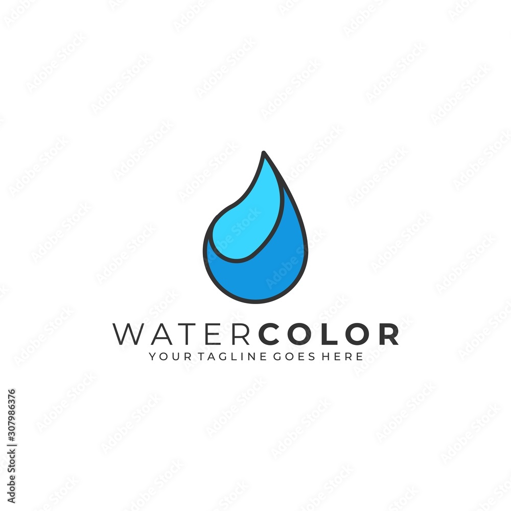 Water Abstract Illustration Vector Template Water Abstract Illustration Vector Template