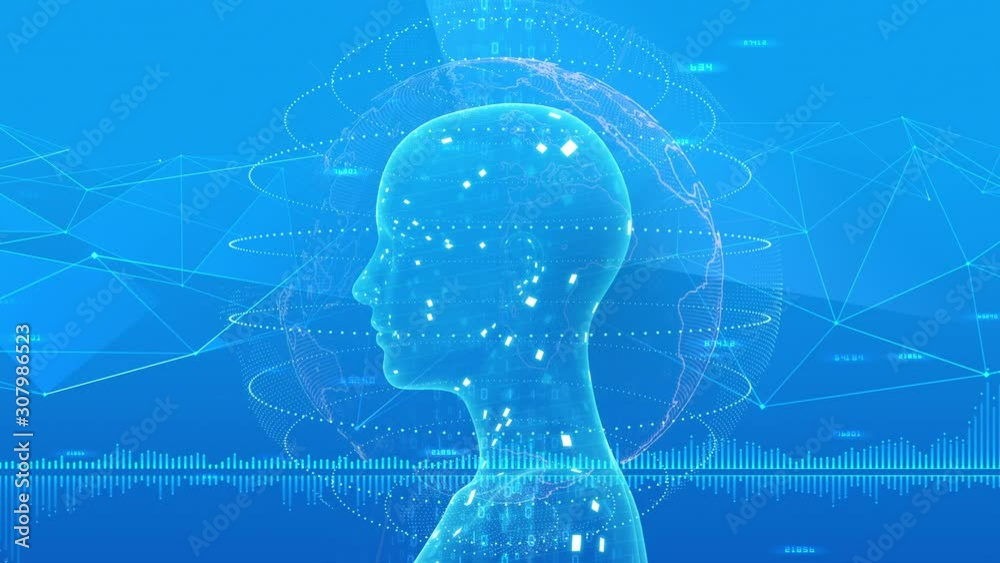 AI, artificial intelligence digital network technologies concepts Background.