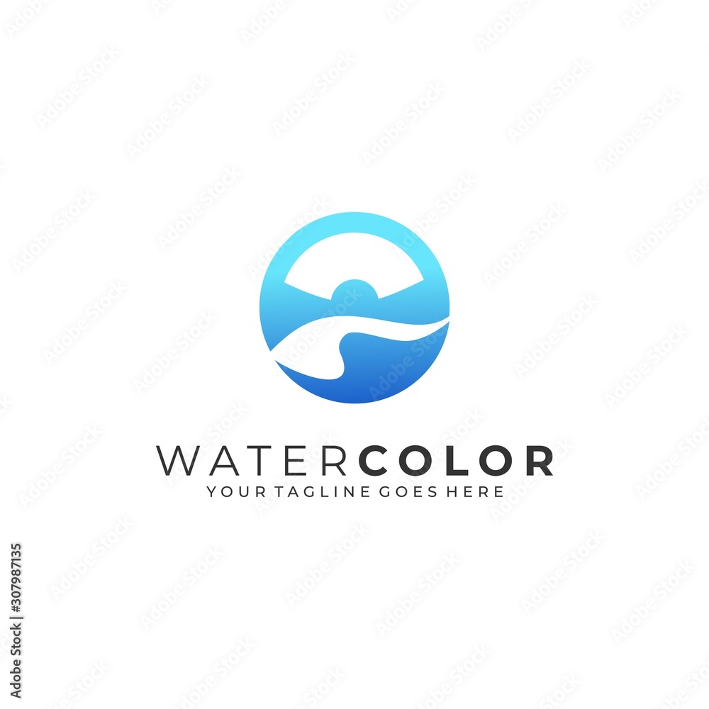 Water Abstract Illustration Vector Template
