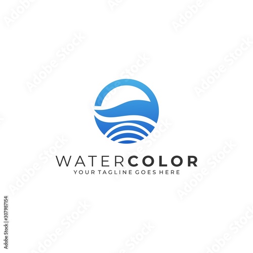 Water Abstract Illustration Vector Template
