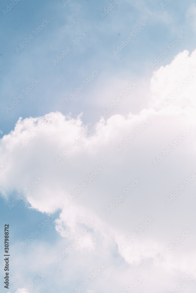 Screensaver and background for design. Gentle blue clouds at dawn. Screensaver and background for design. Gentle blue clouds at dawn.