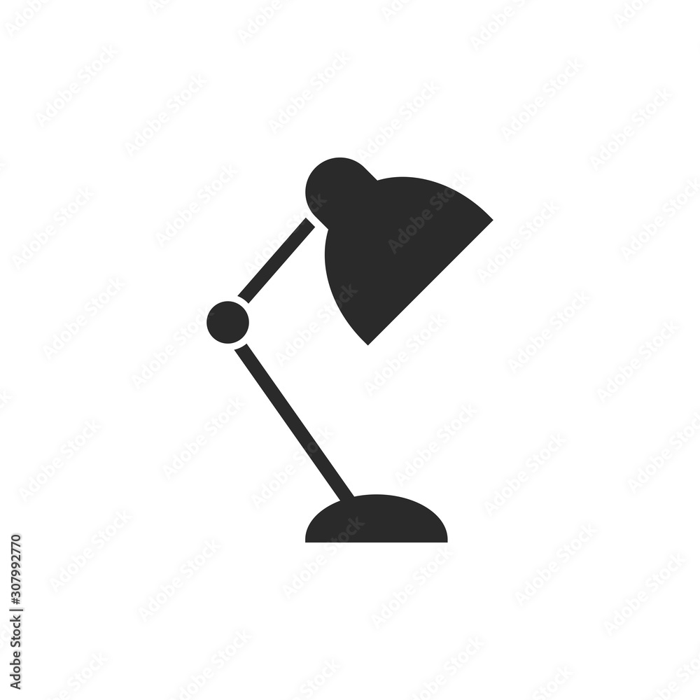 Table Lamp Icon Vector Illustration Table Lamp Icon Vector Illustration