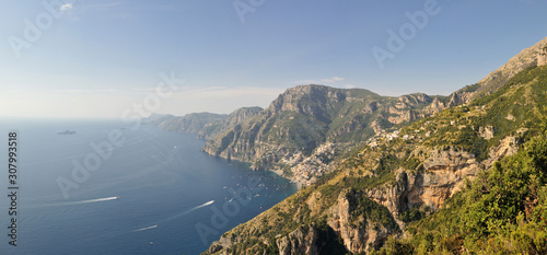Panoramic view of the Amalfi Coast. Italy. © Sergey Dratsky