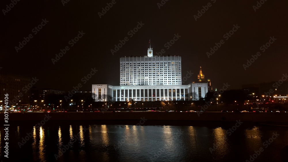 Obraz premium building at night