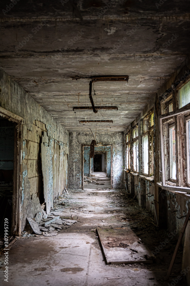 Abandoned building in Prypiat, Chernobyl