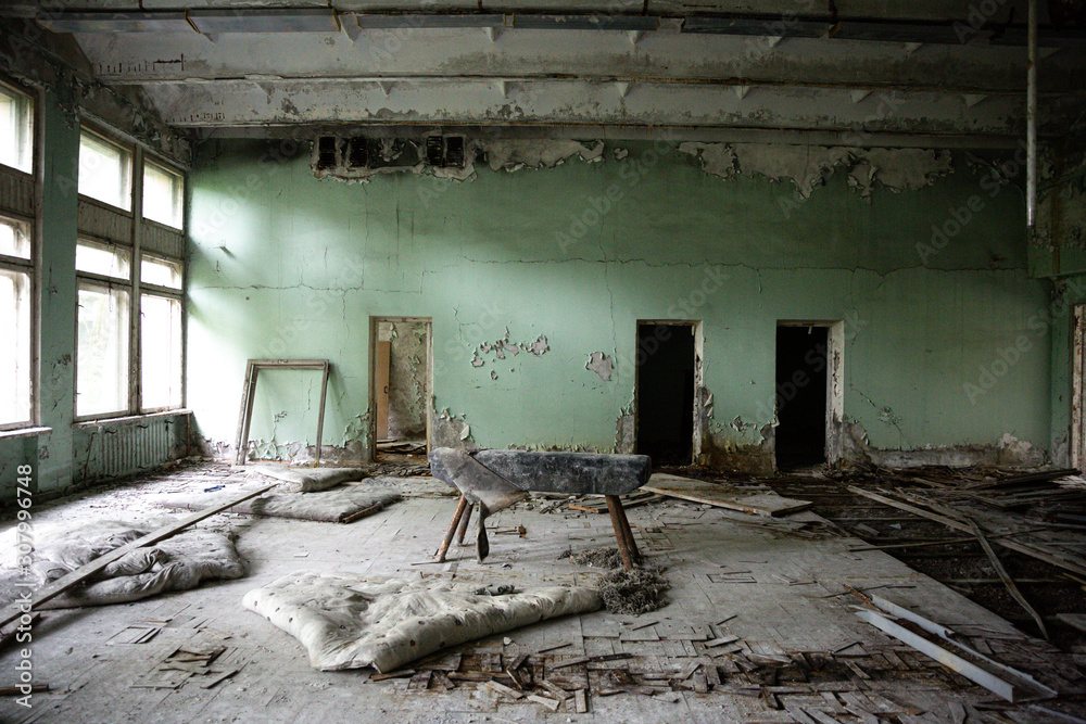 Abandoned building in Prypiat, Chernobyl