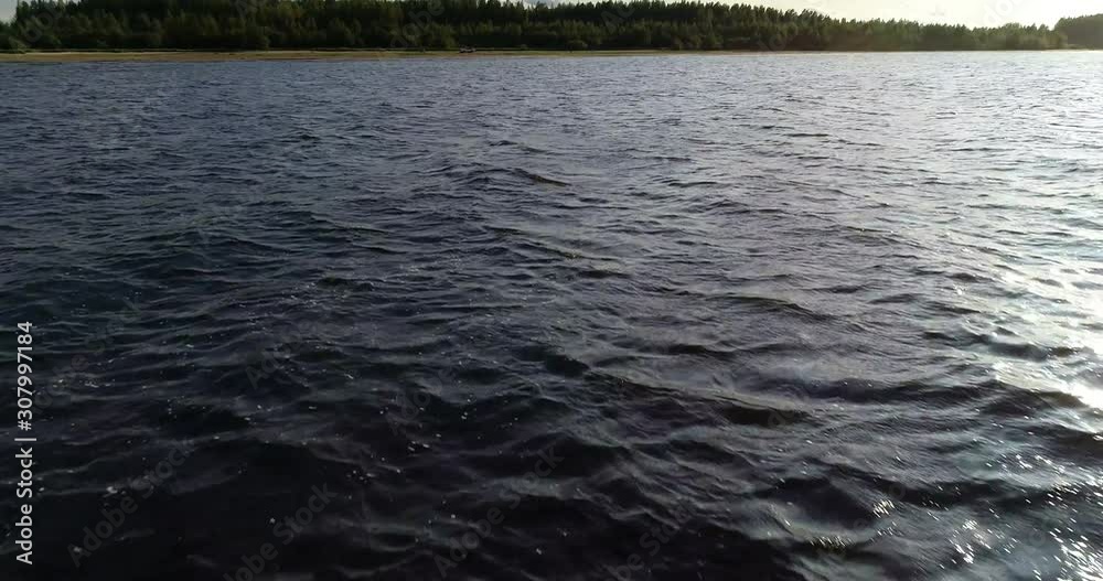 The Rybinsk Sea (artificial reservoir) in the area of the village of Breytovo. The Rybinsk Sea (artificial reservoir) in the area of the village of Breytovo.